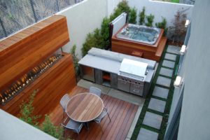 hot tub patio design ideas | backyard makeover inspo | best hot tubs Wichita KS Dave's Pool Store