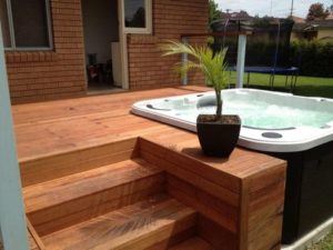 hot tub patio design ideas | backyard makeover inspo | best hot tubs Wichita KS Dave's Pool Store