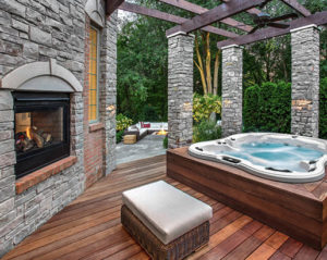 Hot Tub Patio Design Wichita Daves Pool Store Bullfrog Spas