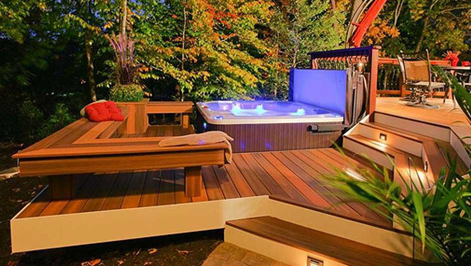 Hot Tub Patio Design Wichita Daves Pool Store Bullfrog Spas