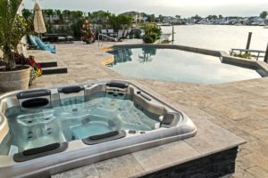 Hot Tub Patio Design Wichita Daves Pool Store Bullfrog Spas